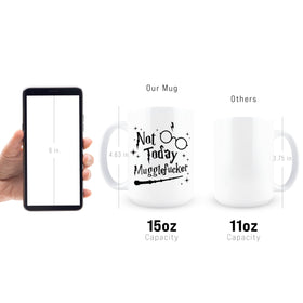 Hogg Not Today Mugglefugger mug eco-friendly ceramic, BPA-free daily use.