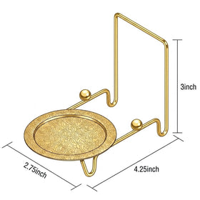 Tabletop display on kitchen counter ideal for tea parties and gatherings.