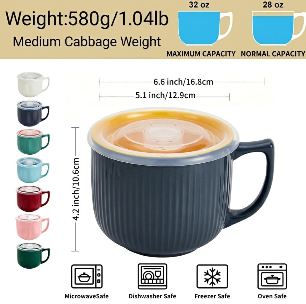 Hoilse bowl wide ergonomic handle stays cool for comfortable grip