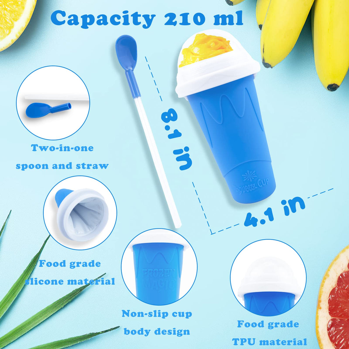 Hoinvaet slushie maker for kids, safe at home