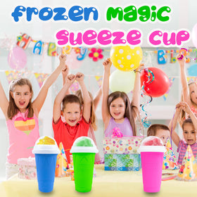 Hoinvaet Magic Slushy Maker open-top view highlighting easy pouring and cleaning.