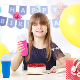 Hoinvaet Pink Slushy Cup ready for quick, kid-friendly treats.