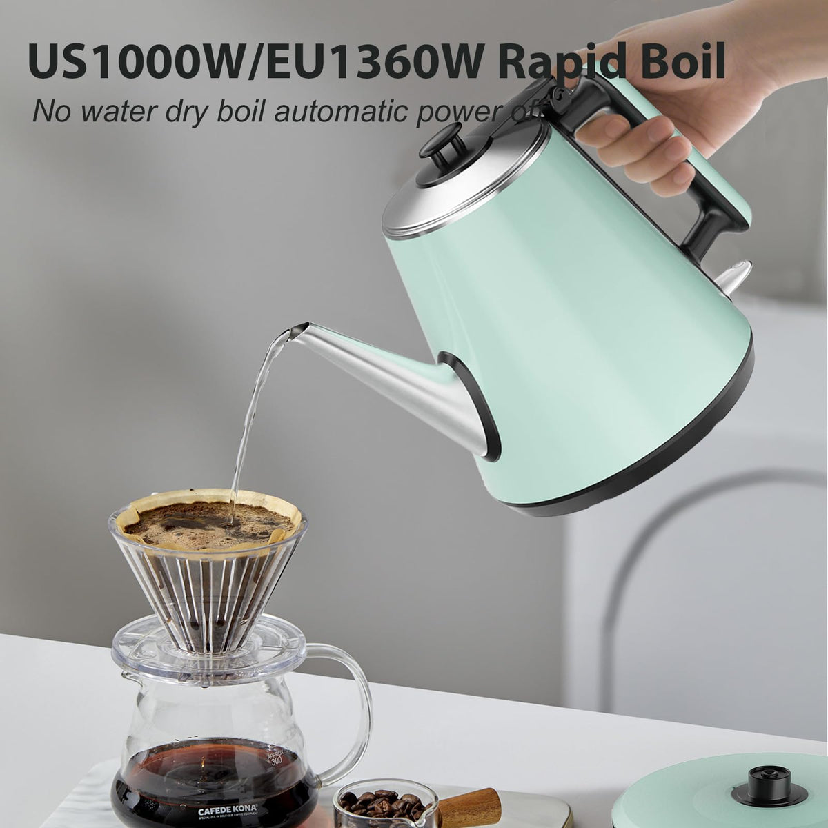 HoJang 1000W fast boil feature saves time in the morning