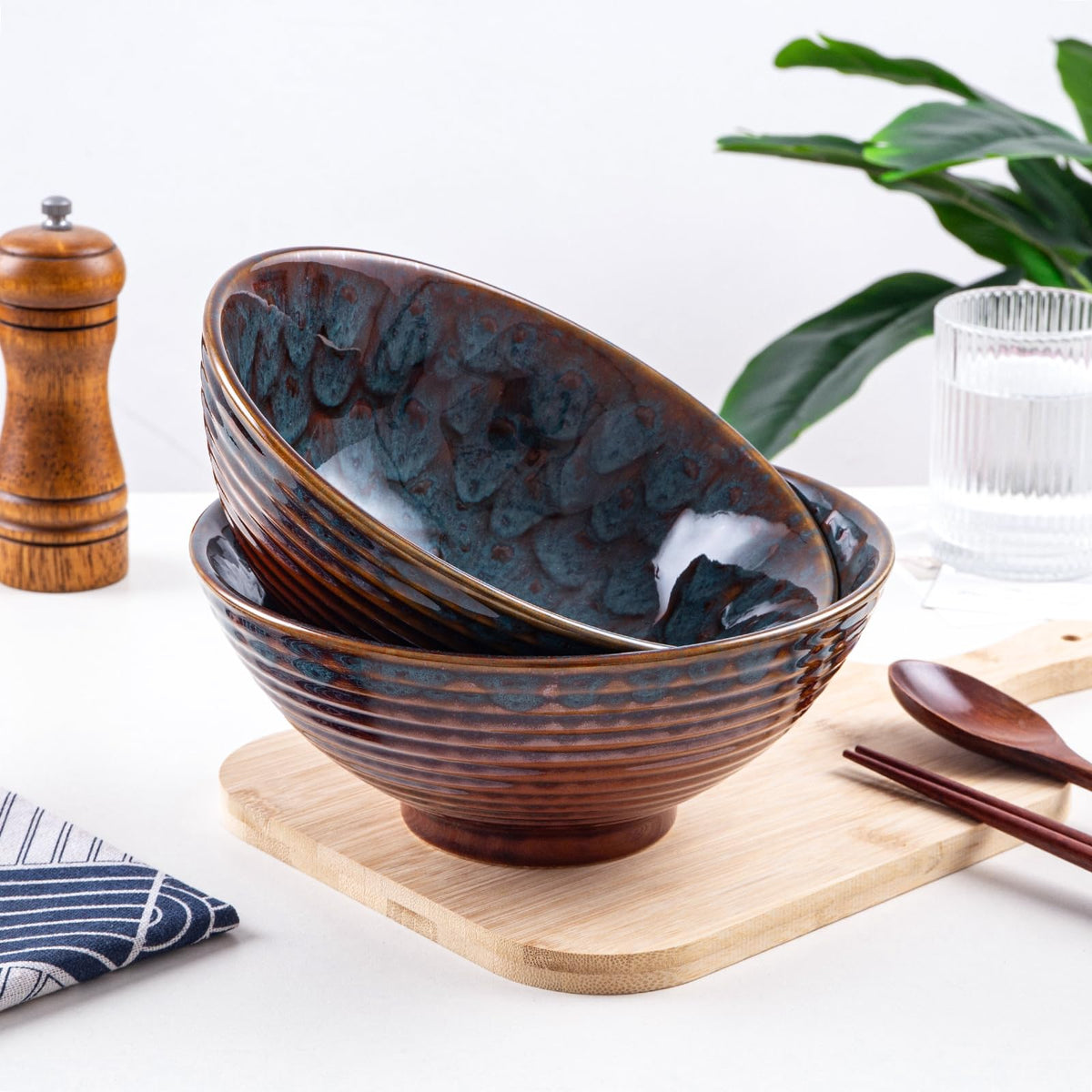 HOKELER microwave-safe ramen bowls for quick reheating