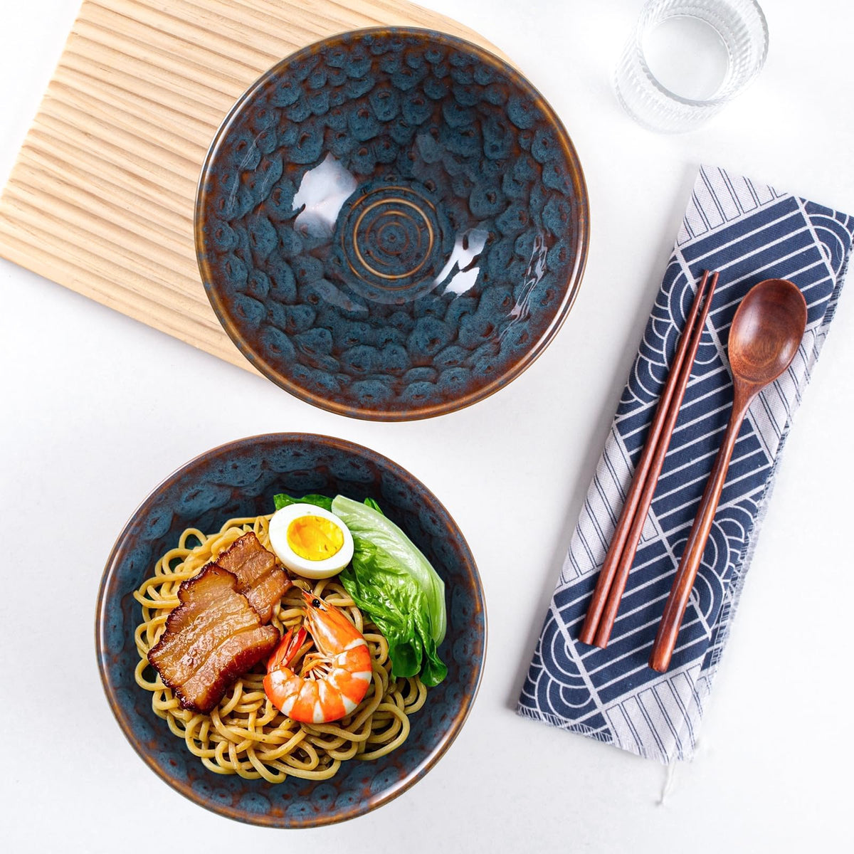 HOKELER glazed porcelain bowls with chip-resistant surfaces for daily use