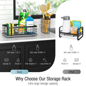 HOKEMOM multi-scene use fits kitchen, bathroom, vanity, and laundry storage needs
