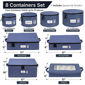 HOLDN’ STORAGE felt dividers protect dishes from scratches