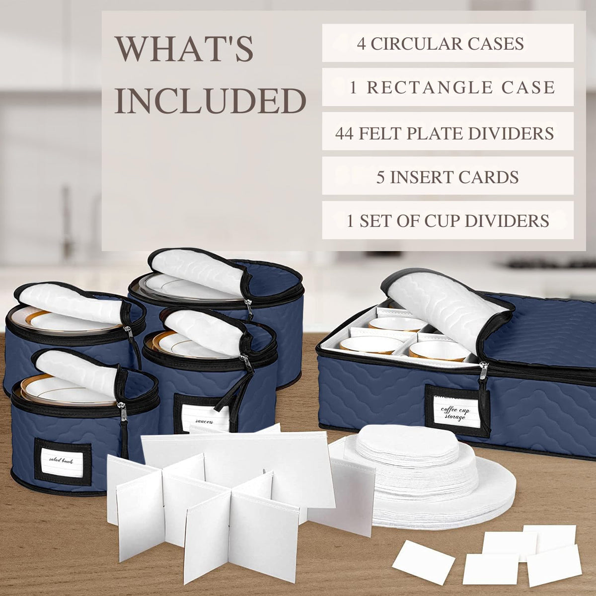 HOLDN’ STORAGE protective liners and inserts prevent scratches and chips.