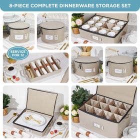HOLDN’ STORAGE holds up to 12 pieces per container for organized serving sets