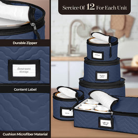 HOLDN’ STORAGE seasonal tableware stays protected in attic or closet.