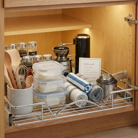 HOLDN’ STORAGE smooth slide-out drawer in action