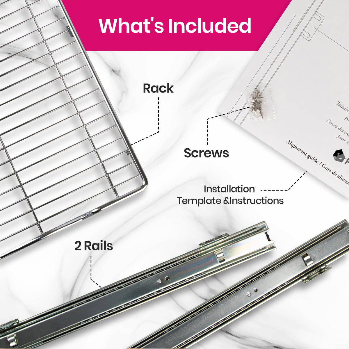 HOLDN’ STORAGE spice rack organization in a pull-out drawer saves time.