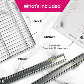 HOLDN’ STORAGE spice rack organization in a pull-out drawer saves time.