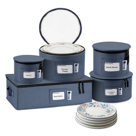 HOLDN’ STORAGE china hard-shell 5-piece box set protects dinnerware during moves