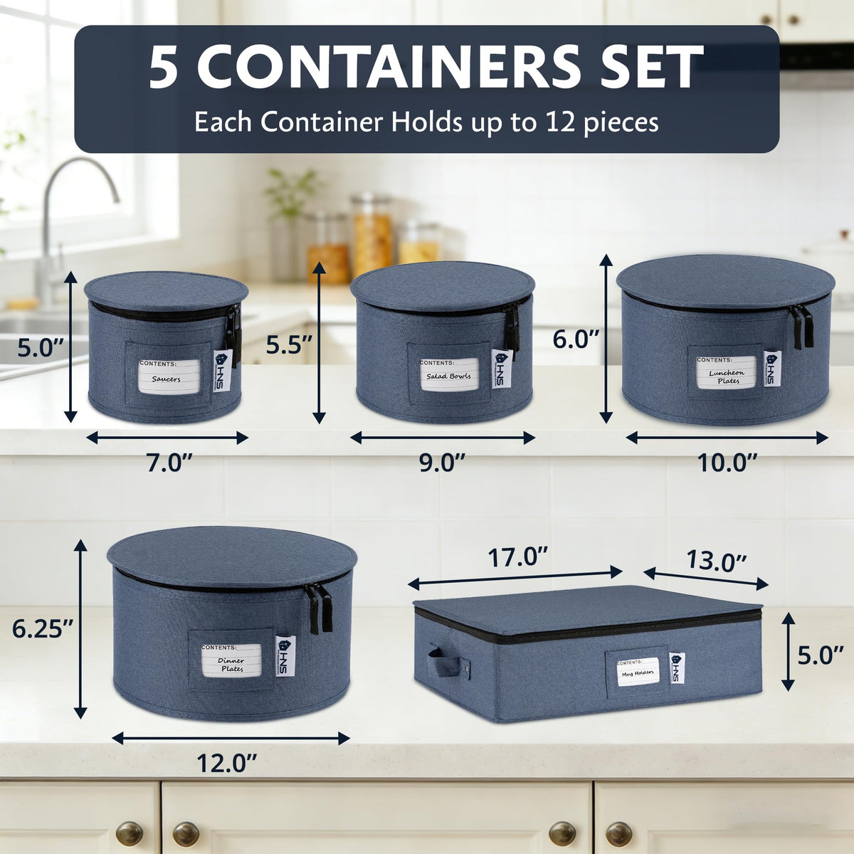 HOLDN’ STORAGE stackable dishware organizer for space-saving storage