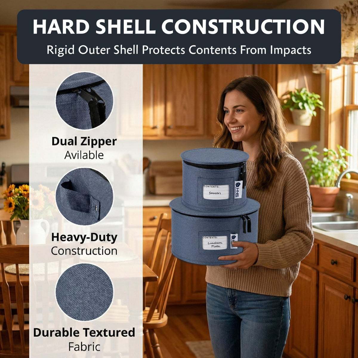 HOLDN’ STORAGE durable construction for repeated seasonal use and relocation