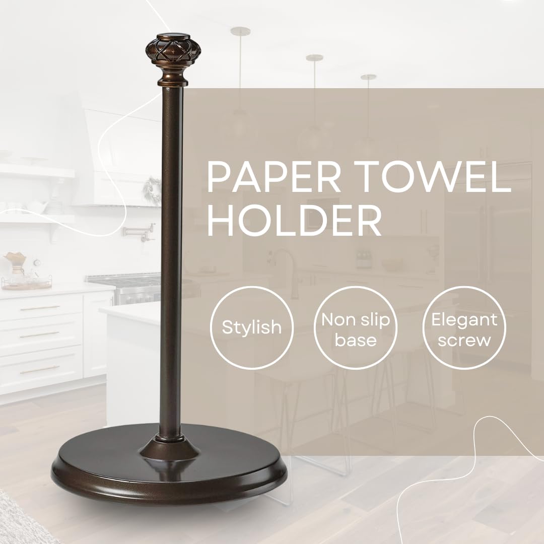 HOLDN’ STORAGE freestanding holder on a kitchen counter for easy access.