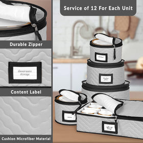 HOLDN’ STORAGE packing-ready china organizer protects dinnerware during transit