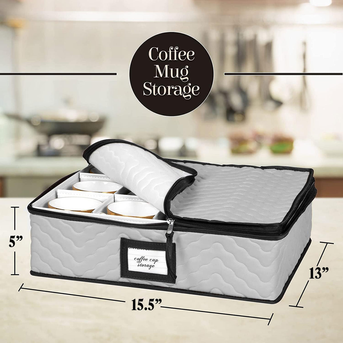 HOLDN’ STORAGE seasonal storage for glasses, plates, and mugs