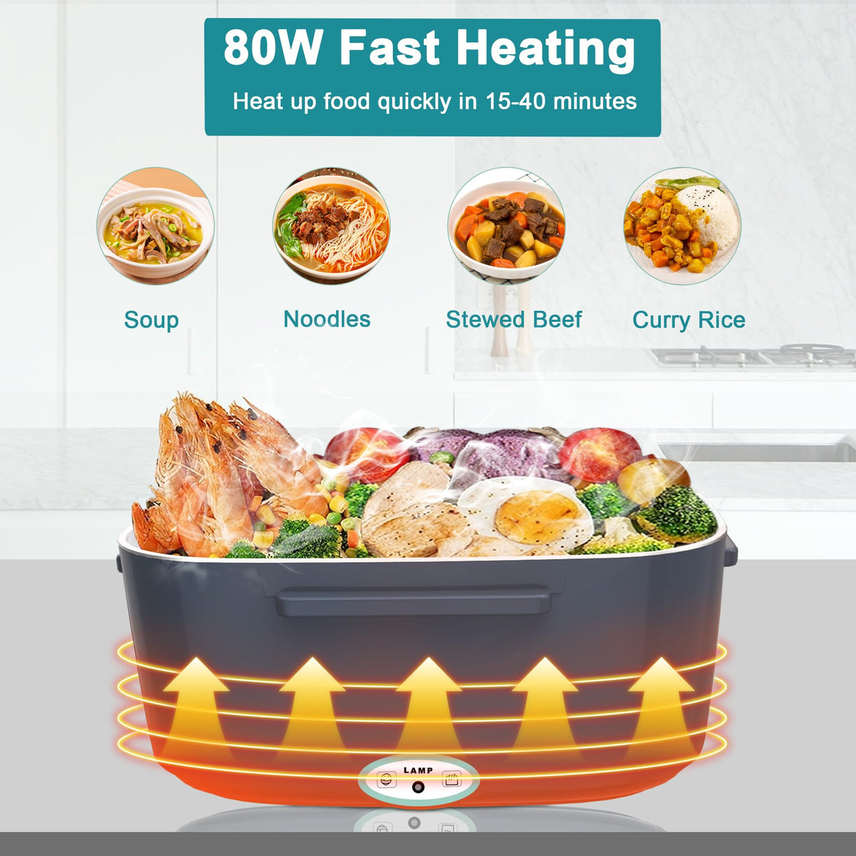 HOLDRUBY leak-proof lid with four snaps preventing spills during transport