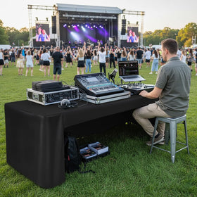 HolidayIdeas 3-sided open-back design provides legroom for staff and guests.