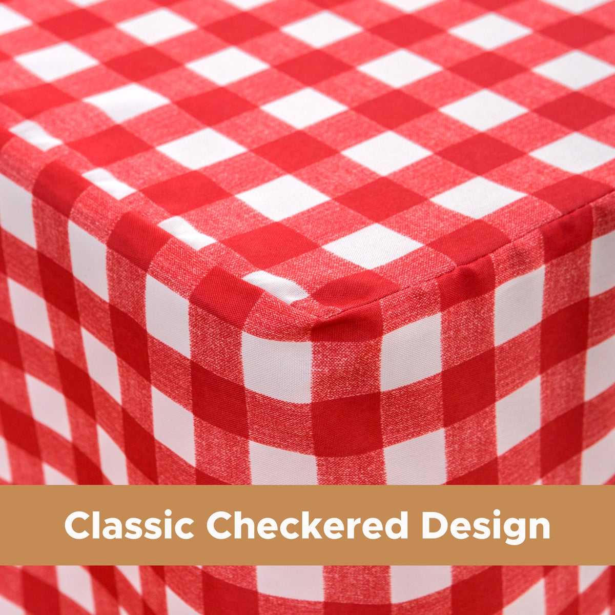 HolidayIdeas durable, easy-care tablecloth designed for reuse at gatherings.
