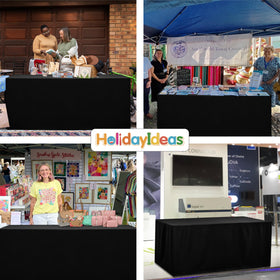 HolidayIdeas outdoor booth presentation looks professional and organized