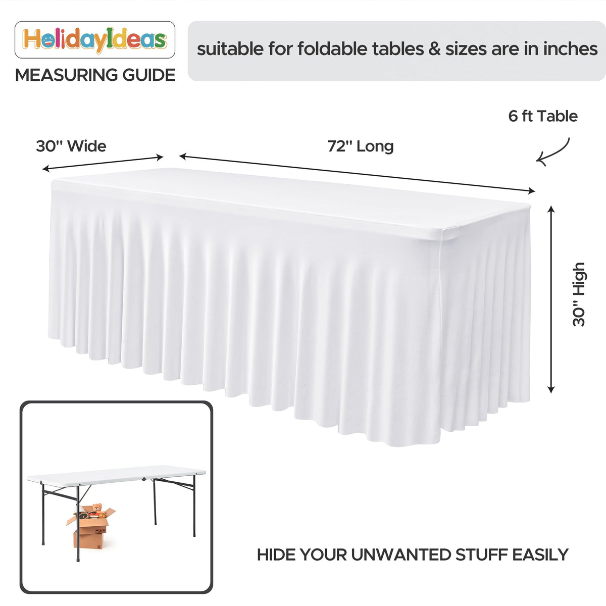 HolidayIdeas two-pack set offers value for weddings and dessert tables.