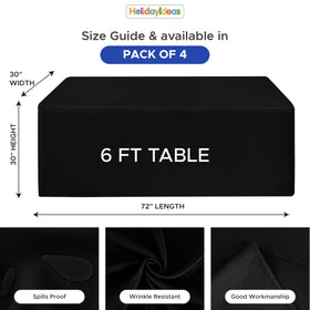 HolidayIdeas wrinkle-free polyester fabric keeps the table surface smooth
