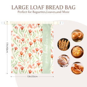 Holismo Beeswax Sourdough Bread Bags roll-top closure; airtight seal for freshness.