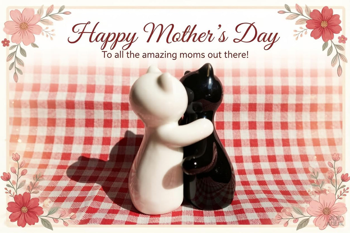 Holitika white and black salt pepper shakers add modern contrast to kitchen decor