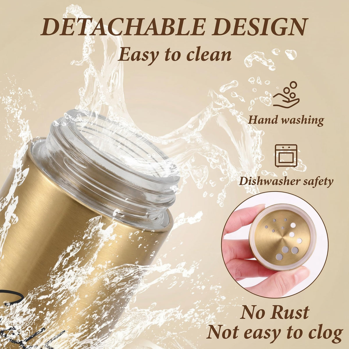 Holoith 11-opening dispensers deliver even seasoning without clumps.