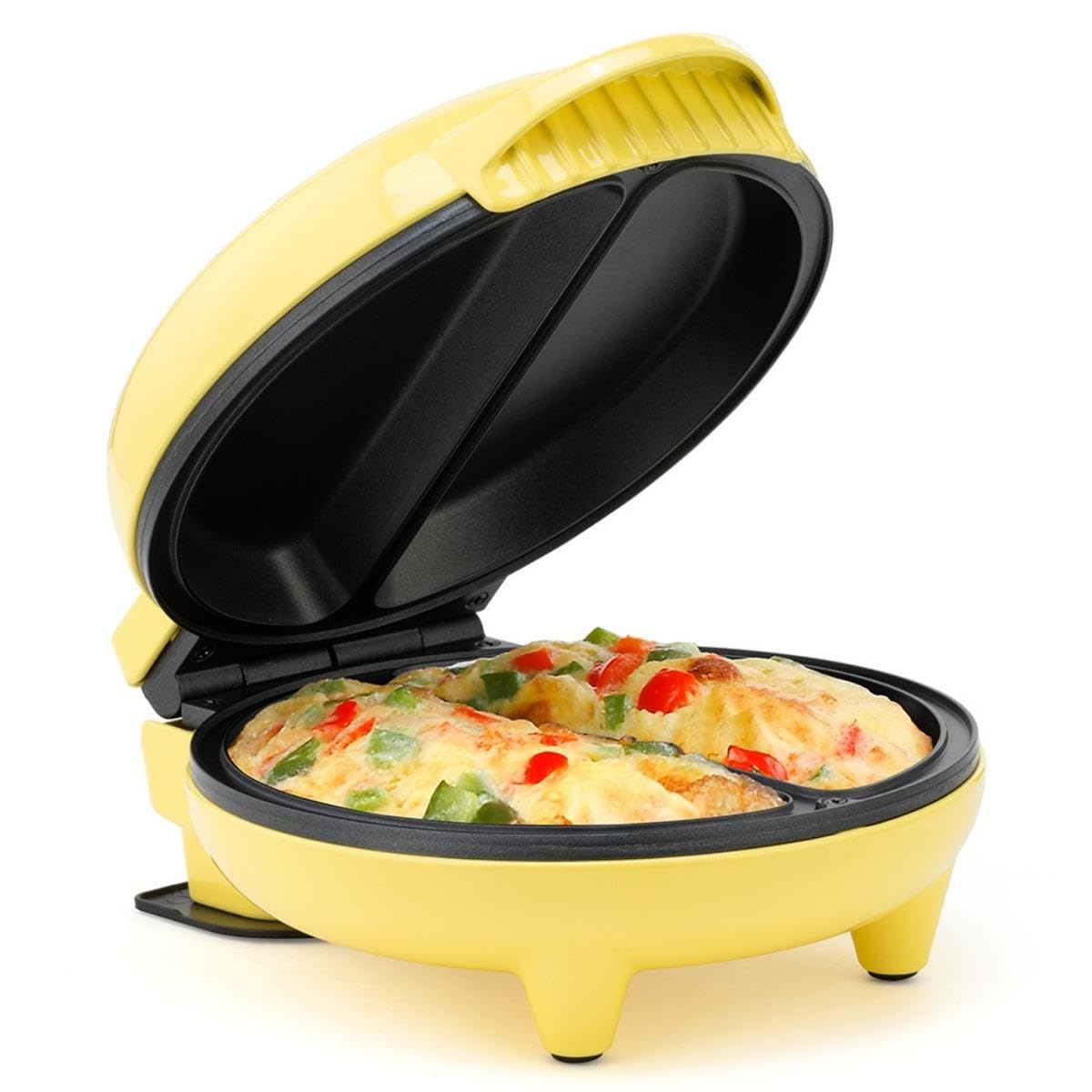 Holstein Housewares 2-section omelet maker top view for quick breakfasts