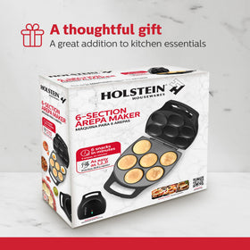 Compact storage of Holstein Housewares Arepa Maker fits on small countertops.