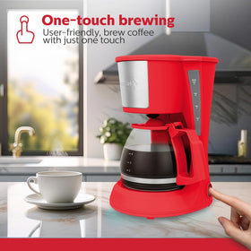 Holstein Housewares auto pause and serve lets you pour a cup mid-brew.