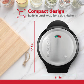 Holstein Housewares two-section layout ideal for separate fillings and portions