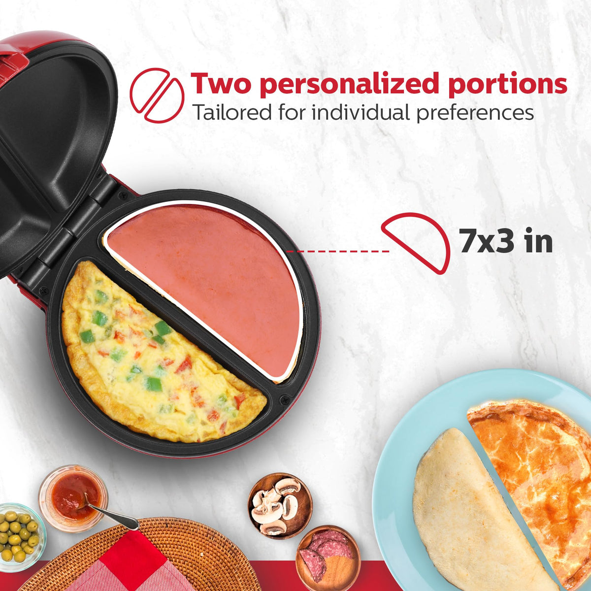 Stainless steel upper housing on Holstein device conveys durability and modern kitchen style.