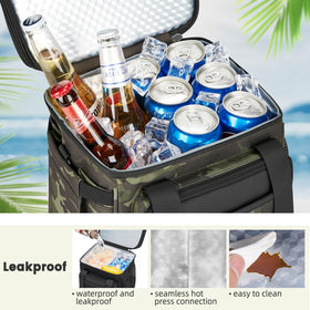 Holuxer insulated lunch bag side pocket stores accessories.