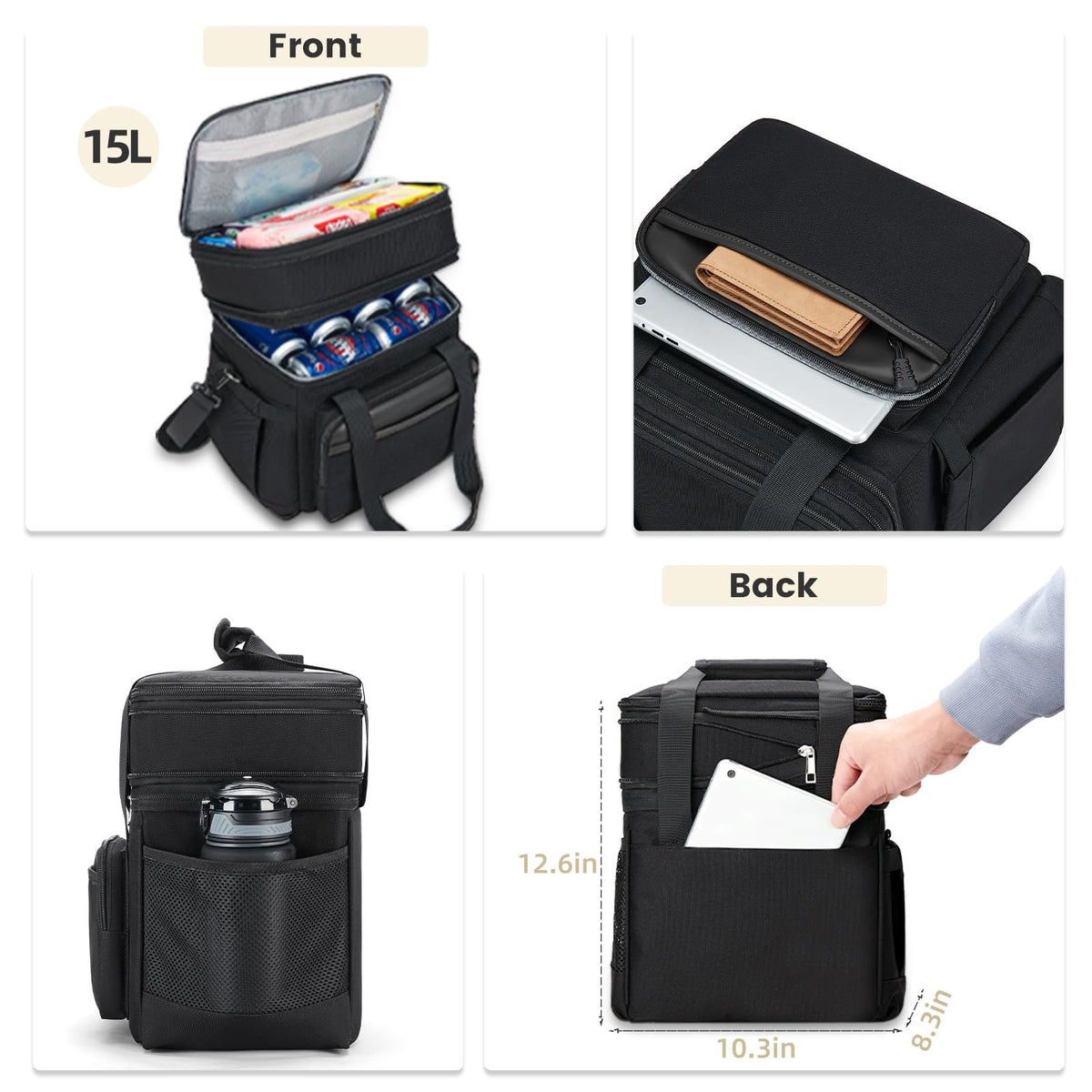 Holuxer lunch bag suits office, picnics, and weekend outings.