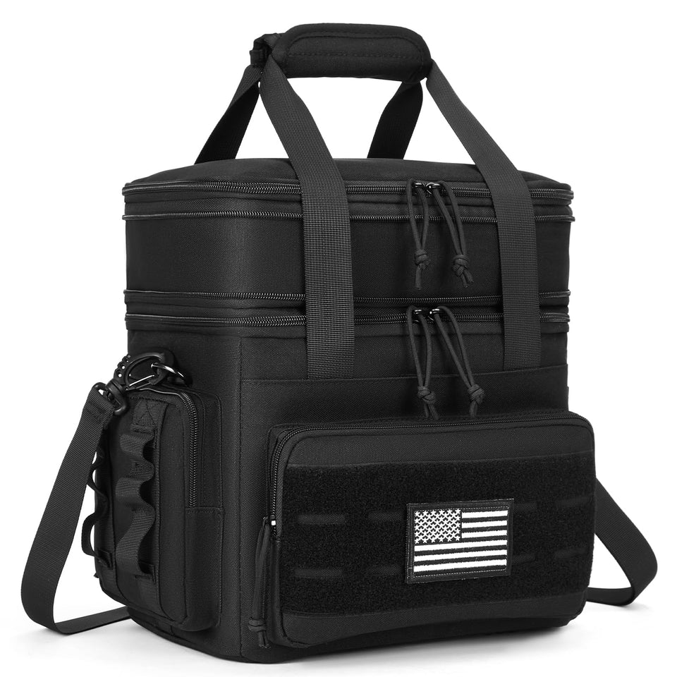 Holuxer Tactical Lunch Bag overview showing rugged build and ample space for daily meals.