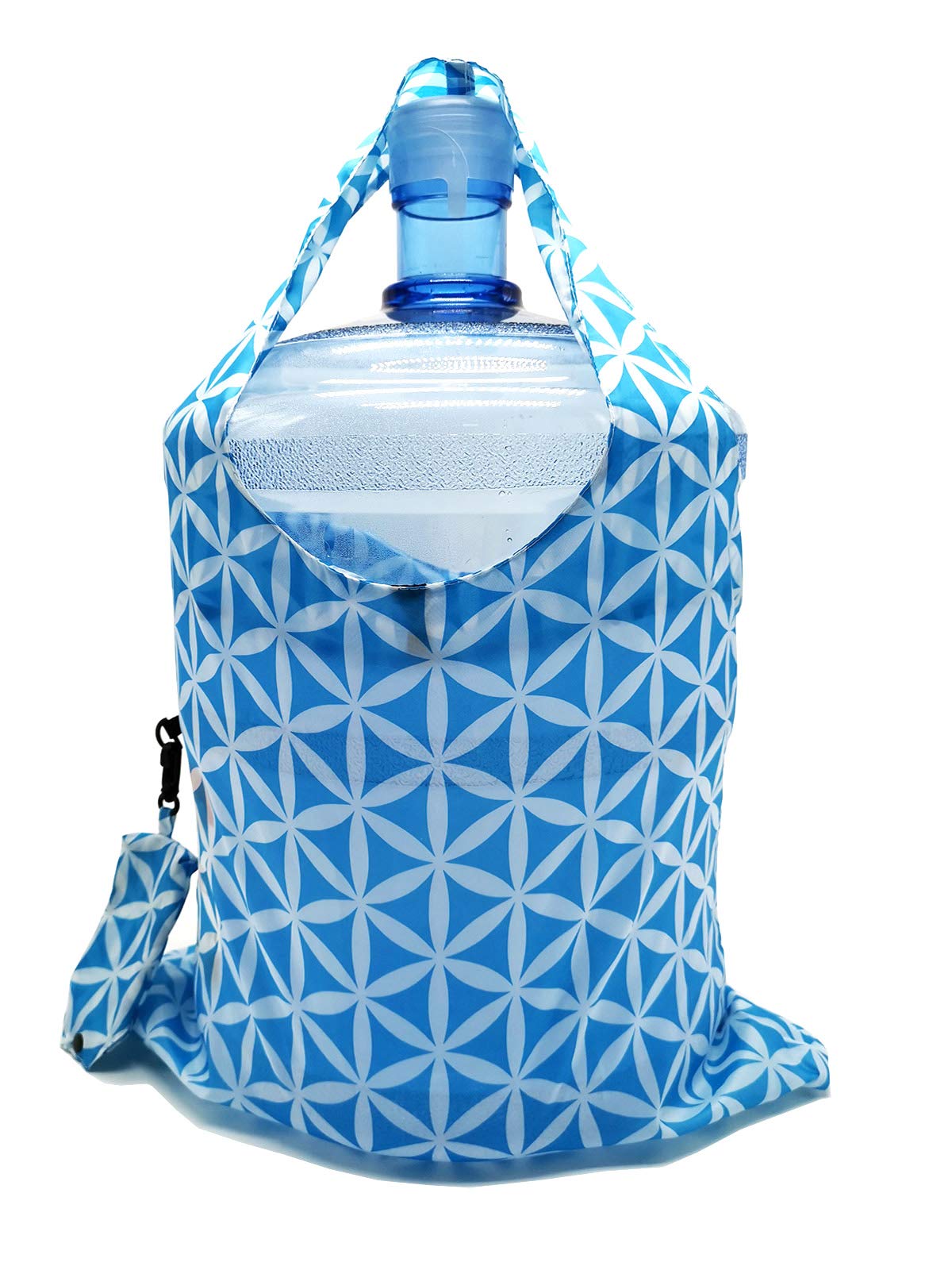 HOLYLUCK tote open with groceries showing large daily capacity