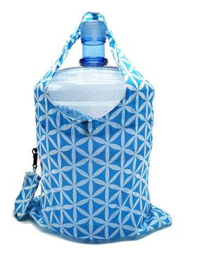 HOLYLUCK tote open with groceries showing large daily capacity