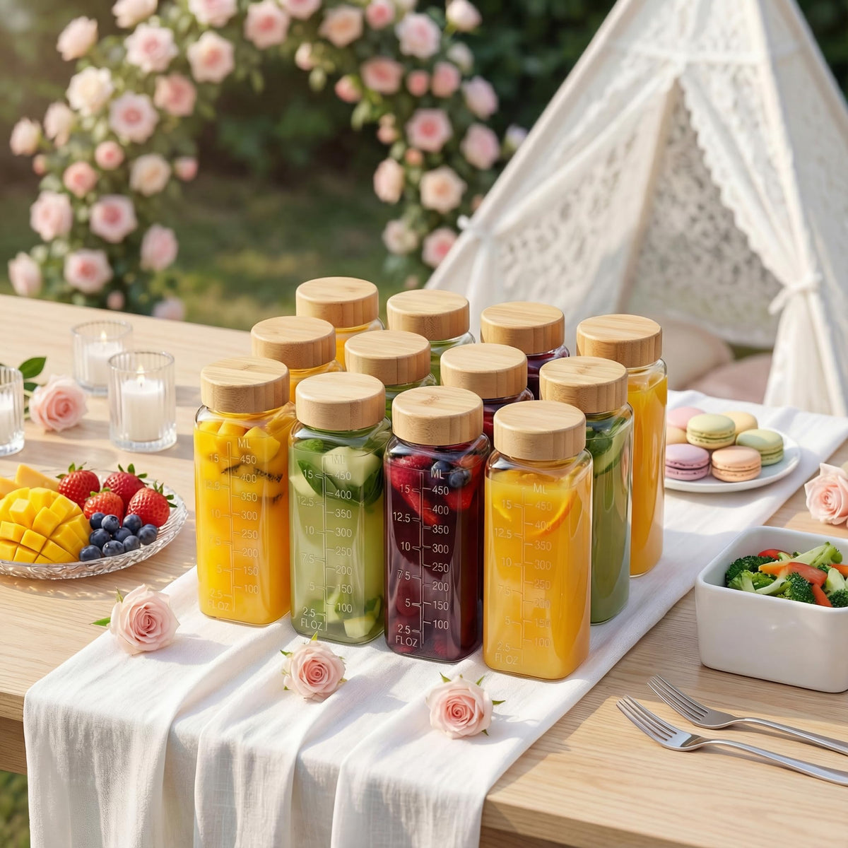 HomArtist 32 labels organize juices by date and flavor