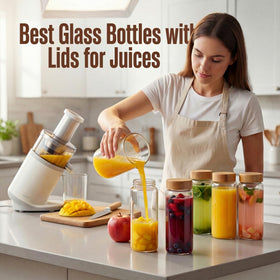 HomArtist clear glass container, dishwasher-safe for quick cleanup