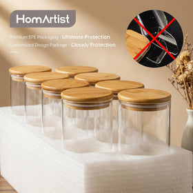 HomArtist dishwasher-safe glass jars simplify cleaning after cooking.