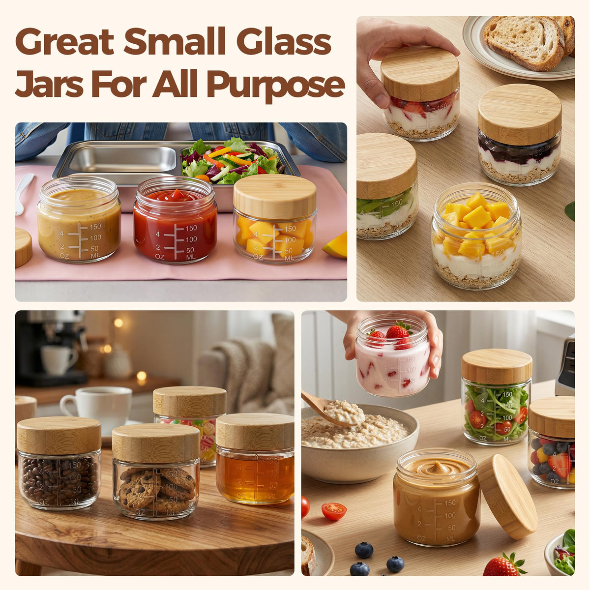 HomArtist dishwasher-safe glass jar for quick cleanup.