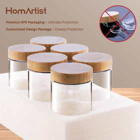 HomArtist durable glass storage suitable for jams and sauces