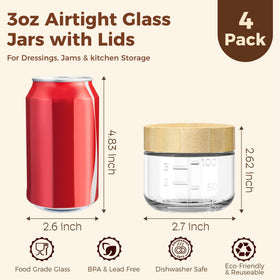 HomArtist leakproof jars with silicone seal keep sauces fresh during travel.