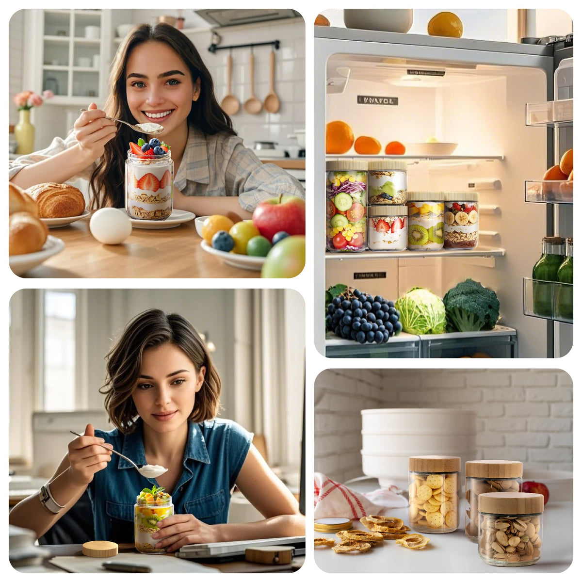 HomArtist stylish jars ideal for spice, jam, or decorative storage