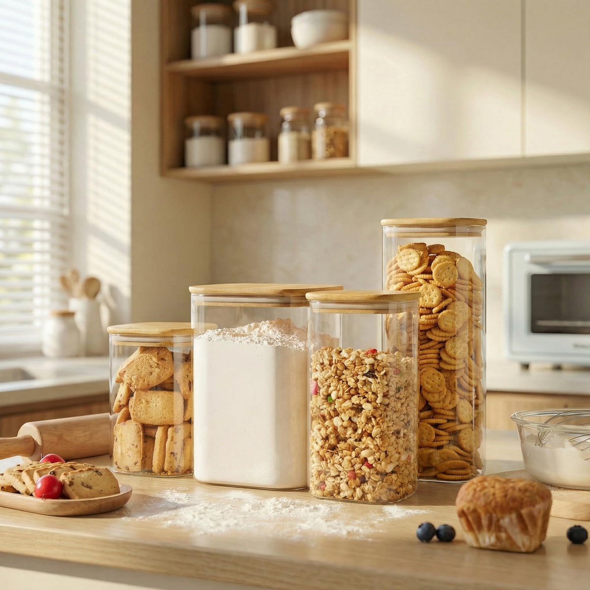 HomArtist stackable design maximizes kitchen space and reduces cabinet clutter.